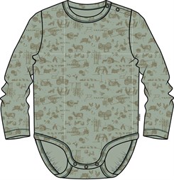 Mikk-Line wool/bamboo LS body - Desert Sage